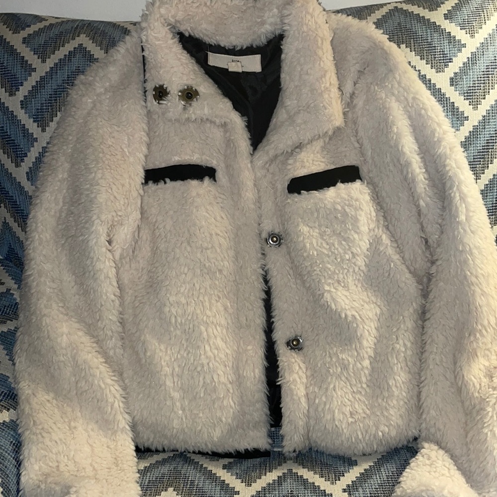 White Fuzzy Jacket